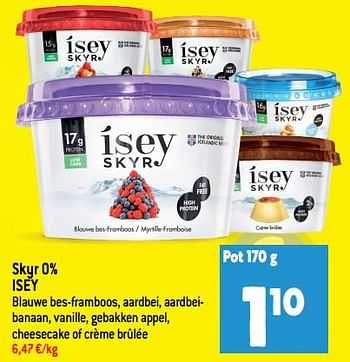 Promoties Skyr 0% isey - Isey Skyr - Geldig van 14/09/2022 tot 20/09/2022 bij Match