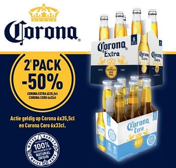 Promoties Corona 2 pack -50% - Corona - Geldig van 21/09/2022 tot 04/10/2022 bij Alvo