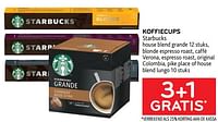 Koffiecups starbucks 3+1 gratis-Starbucks