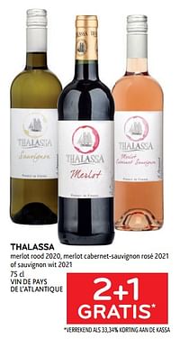 Thalassa 2+1 gratis-Rode wijnen