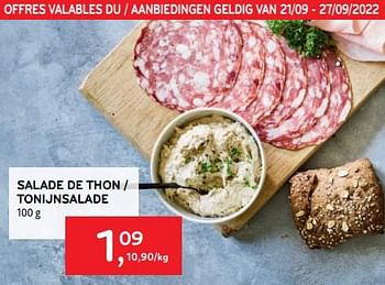 Promoties Salade de thon - Huismerk - Alvo - Geldig van 21/09/2022 tot 27/09/2022 bij Alvo