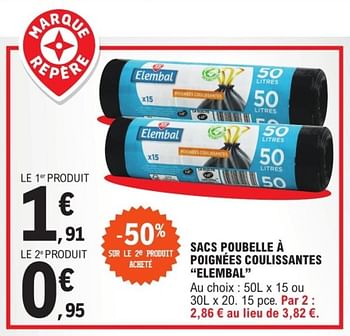 Promo Sacs Poubelle 50L chez Lidl