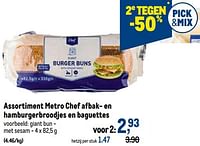 Metro chef giant bun - met sesam-Huismerk - Makro