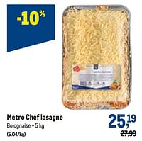 Metro chef lasagne-Huismerk - Makro