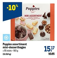 Poppies assortiment mini-desserthapjes-Poppies