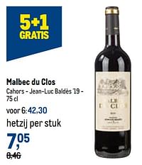 Malbec du clos cahors - jean-luc baldès-Rode wijnen