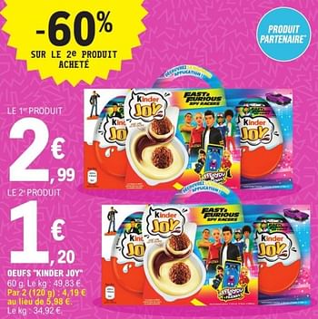 Oeufs Kinder Joy - 36 pièces