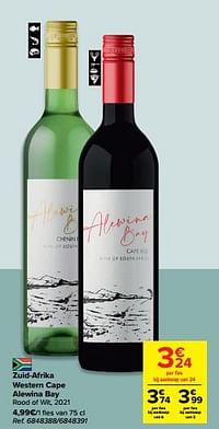 Zuid-afrika western cape alewina bay rood of wit, 2021-Rode wijnen
