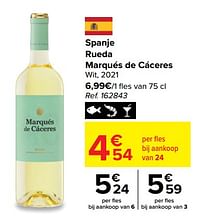 Spanje rueda marqués de cáceres wit, 2021-Witte wijnen