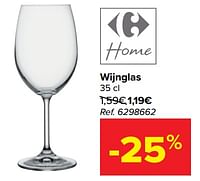 Wijnglas-Huismerk - Carrefour 