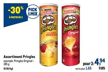 Promotions Pringles original - Pringles - Valide de 21/09/2022 à 04/10/2022 chez Makro