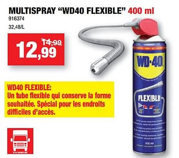 Promotions Multispray wd40 flexible - WD-40 - Valide de 14/09/2022 à 25/09/2022 chez Hubo