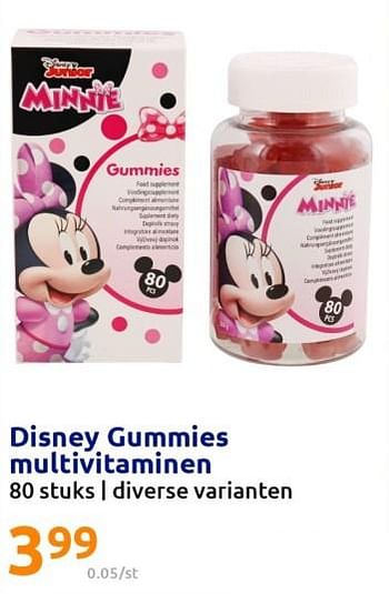 Promoties Disney gummies multivitaminen - Disney - Geldig van 14/09/2022 tot 20/09/2022 bij Action