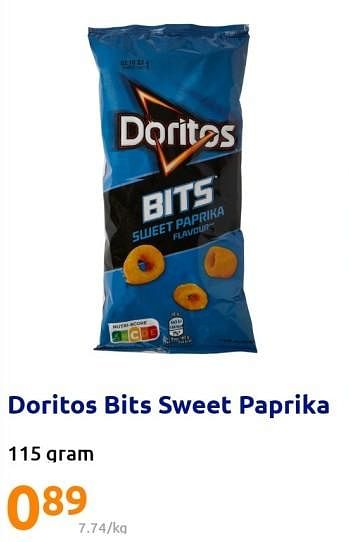 Promoties Doritos bits sweet paprika - Doritos - Geldig van 14/09/2022 tot 20/09/2022 bij Action