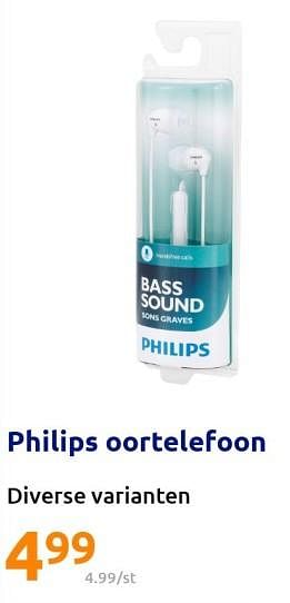 Promoties Philips oortelefoon - Philips - Geldig van 14/09/2022 tot 20/09/2022 bij Action
