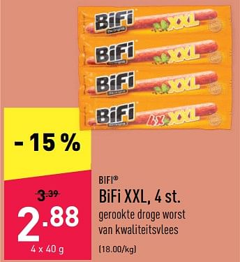 Promoties Bifi xxl - Bifi - Geldig van 19/09/2022 tot 30/09/2022 bij Aldi