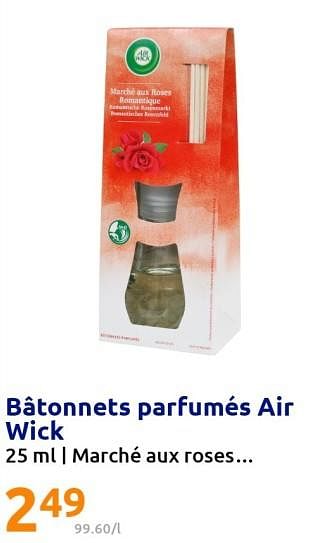 Promotions Bâtonnets parfumés air wick - Airwick - Valide de 14/09/2022 à 20/09/2022 chez Action