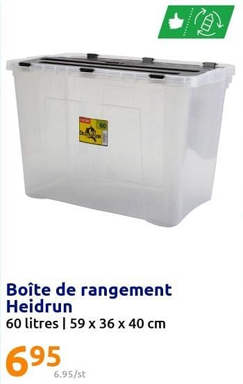 Promotions Boîte de rangement heidrun - Heidrun - Valide de 14/09/2022 à 20/09/2022 chez Action