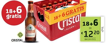 Promoties Cristal - Cristal - Geldig van 30/09/2022 tot 12/10/2022 bij BelBev