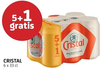 Promoties Cristal 5+1 gratis - Cristal - Geldig van 30/09/2022 tot 12/10/2022 bij BelBev