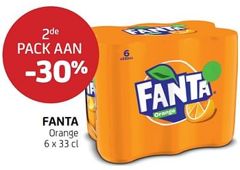 Promoties Fanta 2de pack aan -30% - Fanta - Geldig van 30/09/2022 tot 12/10/2022 bij BelBev