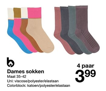 Promoties Dames sokken - Huismerk - Zeeman  - Geldig van 17/09/2022 tot 23/09/2022 bij Zeeman