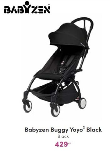 Promoties Babyzen buggy yoyo2 black black - Babyzen - Geldig van 18/09/2022 tot 24/09/2022 bij Baby & Tiener Megastore