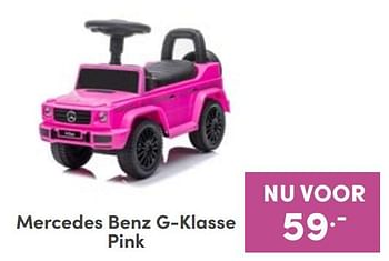 Promoties Mercedes benz g-klasse pink - Huismerk - Baby & Tiener Megastore - Geldig van 18/09/2022 tot 24/09/2022 bij Baby & Tiener Megastore