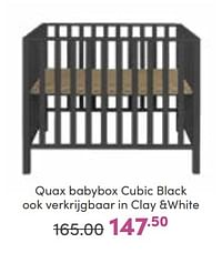 Quax babybox cubic black-Quax