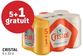 Promotions Cristal 5+1 gratuit - Cristal - Valide de 30/09/2022 à 12/10/2022 chez BelBev