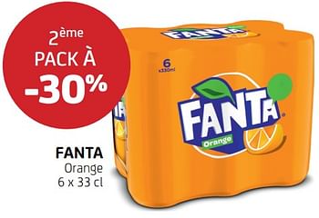 Promotions Fanta 2ème pack à -30% - Fanta - Valide de 30/09/2022 à 12/10/2022 chez BelBev