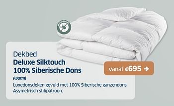 Promoties Dekbed deluxe silktouch 100% siberische dons - Huismerk - Sleeplife - Geldig van 23/09/2022 tot 08/10/2022 bij Sleeplife