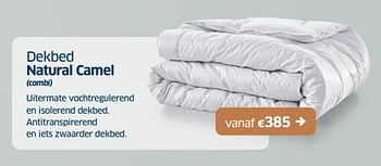 Promoties Dekbed natural camel - Huismerk - Sleeplife - Geldig van 23/09/2022 tot 08/10/2022 bij Sleeplife