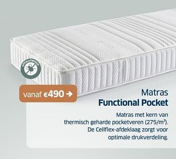 Promoties Matras functional pocket - Huismerk - Sleeplife - Geldig van 23/09/2022 tot 08/10/2022 bij Sleeplife