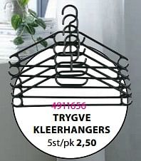 Promoties Trygve kleerhangers - Huismerk - Jysk - Geldig van 17/09/2022 tot 23/10/2022 bij Jysk
