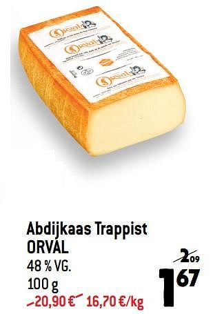 Promoties Abdijkaas trappist orval - Orval - Geldig van 21/09/2022 tot 27/09/2022 bij Match