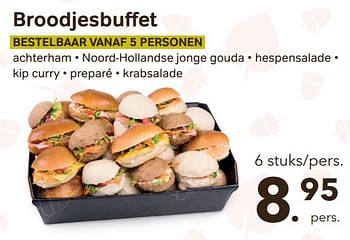 Promoties Broodjesbuffet - Huismerk - Bon'Ap - Geldig van 14/09/2022 tot 27/09/2022 bij Bon'Ap