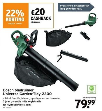 Promoties Bosch bladruimer universalgarden-tidy 2300 - Bosch - Geldig van 21/09/2022 tot 04/10/2022 bij Gamma
