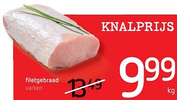 Promoties Filetgebraad varken - Huismerk - Spar Retail - Geldig van 22/09/2022 tot 05/10/2022 bij Spar (Colruytgroup)