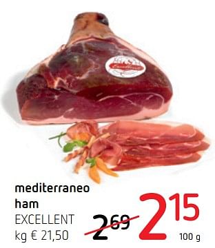Promotions Mediterraneo ham excellent - Excellent - Valide de 22/09/2022 à 05/10/2022 chez Spar (Colruytgroup)