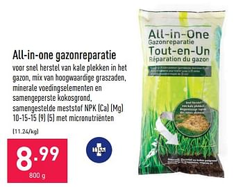 Promoties All-in-one gazonreparatie - Huismerk - Aldi - Geldig van 26/09/2022 tot 07/10/2022 bij Aldi