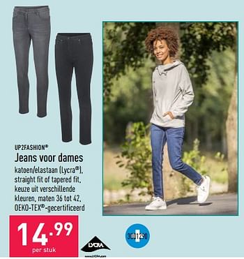 Promotions Jeans voor dames - UP2Fashion - Valide de 26/09/2022 à 07/10/2022 chez Aldi