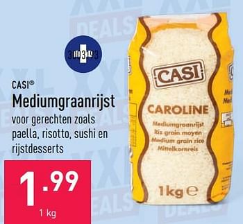 Promoties Mediumgraanrijst - Casi - Geldig van 26/09/2022 tot 07/10/2022 bij Aldi