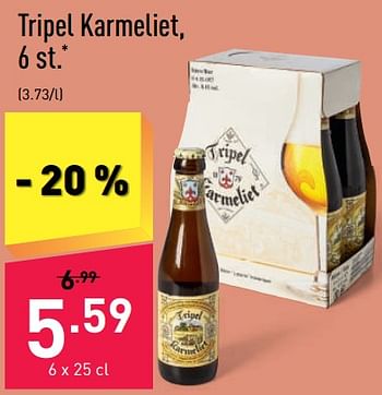 Promoties Tripel karmeliet - TRipel Karmeliet - Geldig van 26/09/2022 tot 07/10/2022 bij Aldi