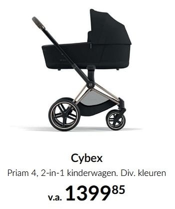 Promoties Cybex priam 4, 2-in-1 kinderwagen - Cybex - Geldig van 15/09/2022 tot 17/10/2022 bij BabyPark