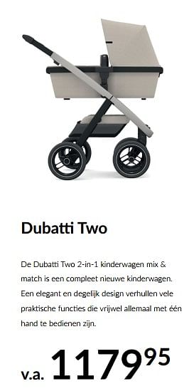Promoties Dubatti two - Dubatti  - Geldig van 15/09/2022 tot 17/10/2022 bij BabyPark