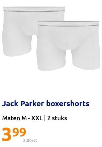 Promoties Jack parker boxershorts - Jack Parker - Geldig van 21/09/2022 tot 26/09/2022 bij Action