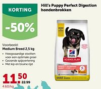 Hill’s puppy perfect digestion hondenbrokken medium breed-Hill