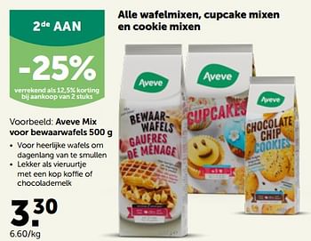 Promoties Aveve mix voor bewaarwafels - Huismerk - Aveve - Geldig van 26/09/2022 tot 08/10/2022 bij Aveve