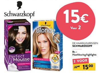 Promotions Haarkleuring highlights - Schwarzkopf - Valide de 21/09/2022 à 04/10/2022 chez DI